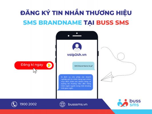 Đăng ký tin nhắn thương hiệu SMS Brandname tại Buss Call