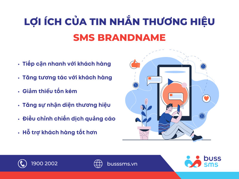 Lợi ích của Tin nhắn thương hiệu SMS Brandname trong doanh nghiệp