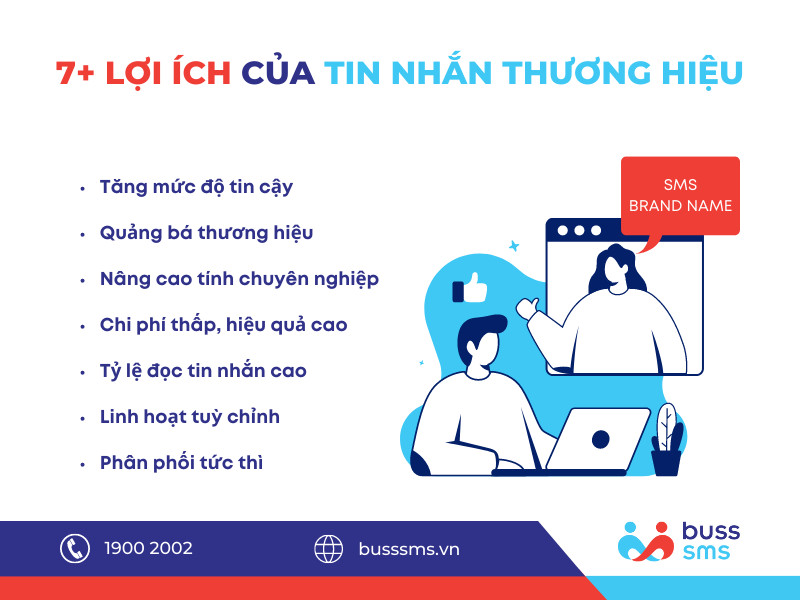 7+ Lợi ích tuyệt vời mà SMS Brandname - Tin nhắn thương hiệu mang lại