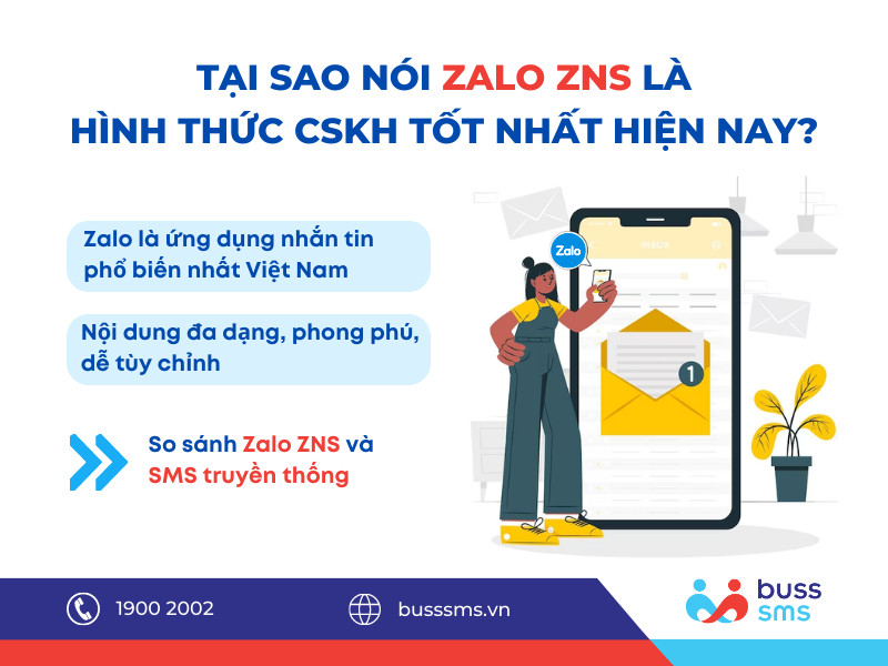 tại sao nói Zalo ZNS là hình thức CSKH tốt nhất hiện nay?